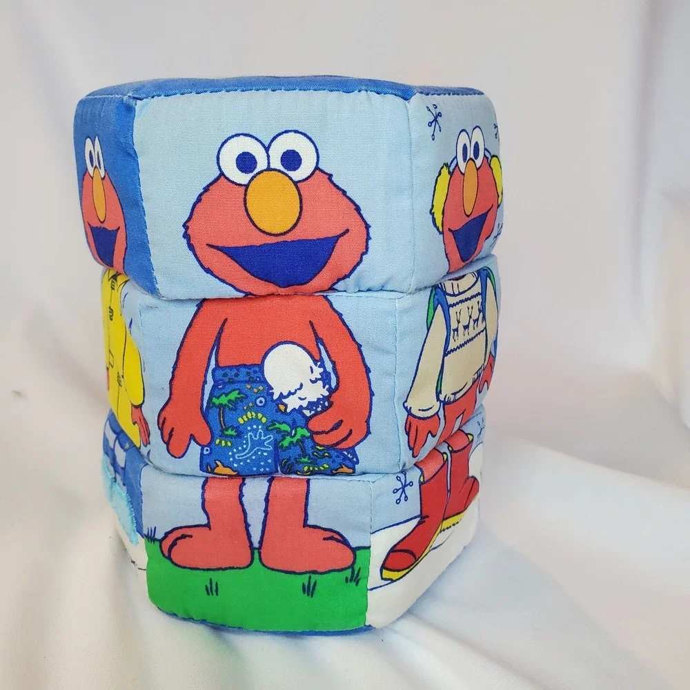 VTG Elmo‎ Sesame Street Baby Steps Visual Labeling Shape Shifting Tactile Toy